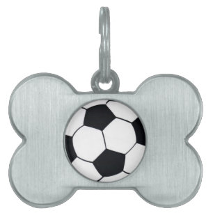Médaillons Pour Animaux Domestiques I Love Football (Soccer) Coeur du jeu : I Love