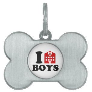 Médaillons Pour Animaux Domestiques I Love Hotel Boys