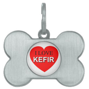 Médaillons Pour Animaux Domestiques I Love Kefir