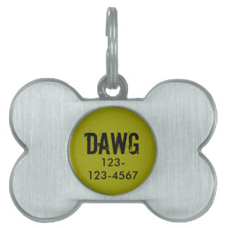Médaillons Pour Animaux Domestiques Identifiant personnalisé Chien Tag Grungy Ajouter 