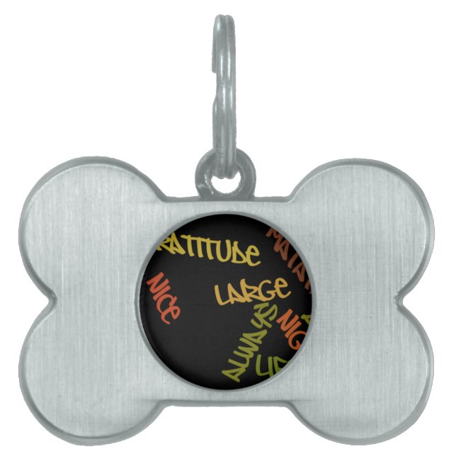 Médaillons Pour Animaux Domestiques Imprimé Vie Vie Imprimé (Devant)