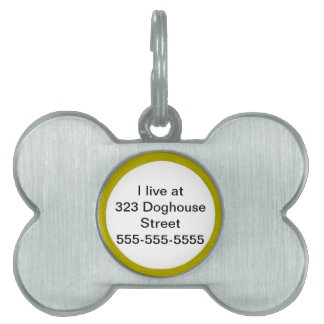 Médaillons Pour Animaux Domestiques Informations de localisation de chien sur des étiq