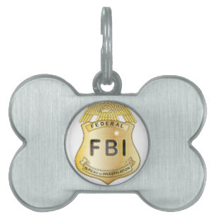 Médaillons Pour Animaux Domestiques Insigne de FBI