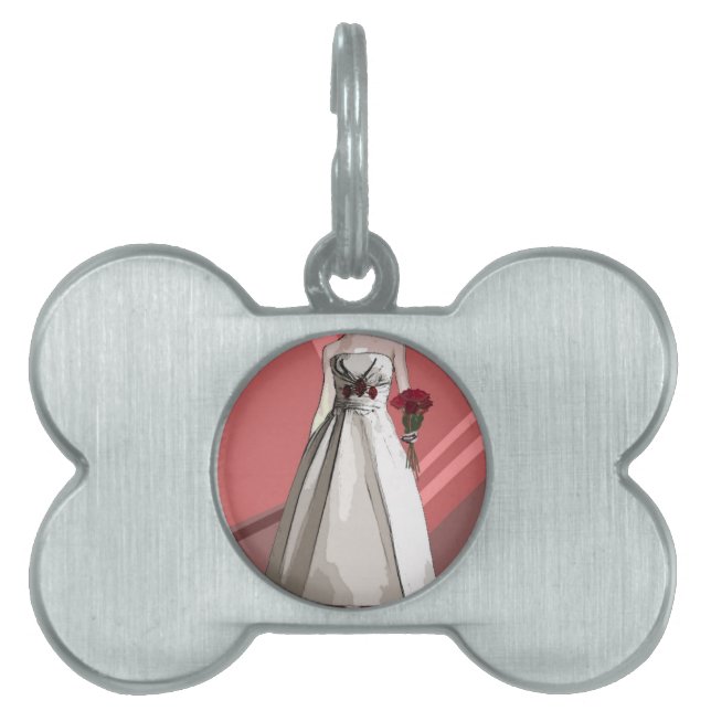Médaillons Pour Animaux Domestiques Jeune mariée (Devant)