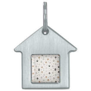 Médaillons Pour Animaux Domestiques Joli collier avec empreinte de patte pour chien