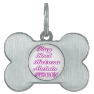 Médaillons Pour Animaux Domestiques Jouer Cool Hakuna Matata .png