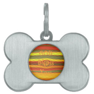 Médaillons Pour Animaux Domestiques Joyeux Noël Dieu Béni Vous Couleurs Design