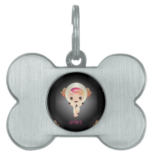 Médaillons Pour Animaux Domestiques kawaii aries (Devant)