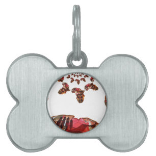 Médaillons Pour Animaux Domestiques L'Afrique en mouvement : Carte Kaleidoscope