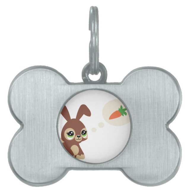 Médaillons Pour Animaux Domestiques lapin de pâques (Devant)