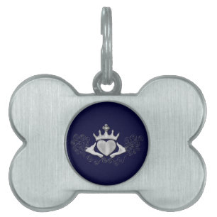Médaillons Pour Animaux Domestiques Le Claddagh (Argent)