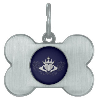 Médaillons Pour Animaux Domestiques Le Claddagh (Argent)