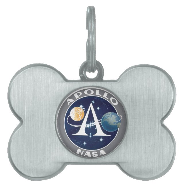 Médaillons Pour Animaux Domestiques Logo de programme Apollo (Devant)