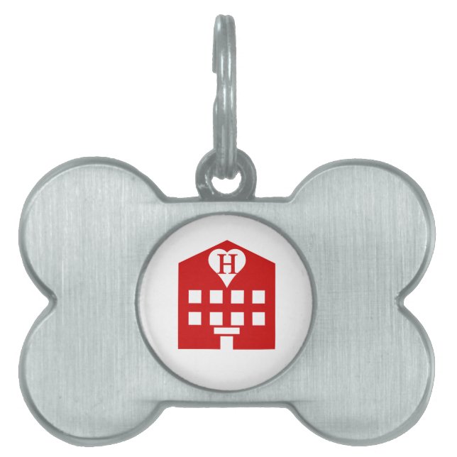 Médaillons Pour Animaux Domestiques Love Hotel Japanese Emoji (Devant)