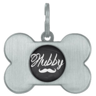 Médaillons Pour Animaux Domestiques M. Mustache Groom Huppé Lune de miel
