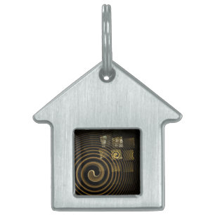 Médaillons Pour Animaux Domestiques Maison d'art Abstraite de l'hypnose