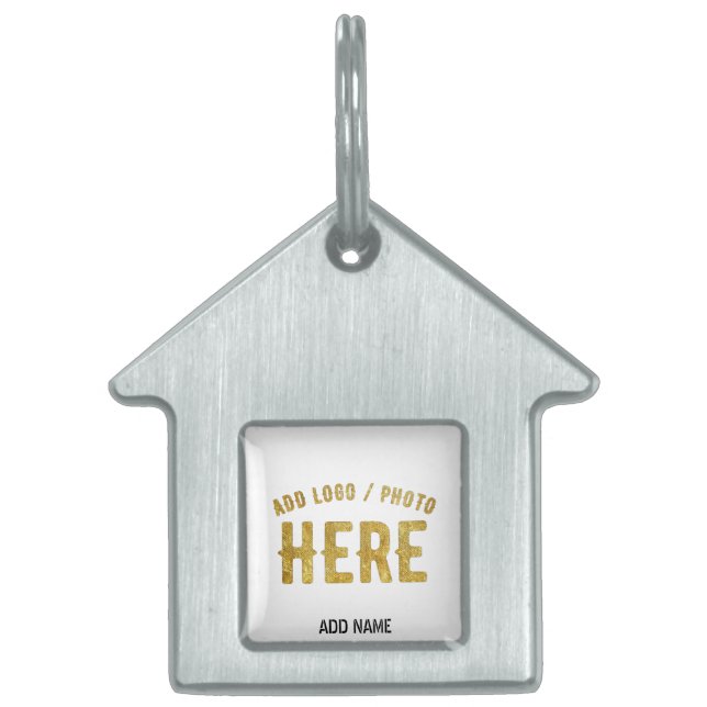 MÉDAILLONS POUR ANIMAUX DOMESTIQUES MARQUE BLANCHE MODERNE ET PERSONNALISABLE VÉRIFIÉE (Devant)