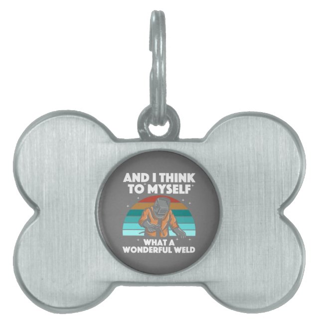 Médaillons Pour Animaux Domestiques Meilleur Welding Art Men Women Arc Welder Ir (Devant)