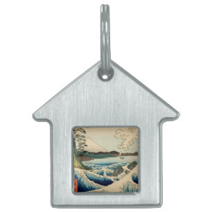 Médaillons Pour Animaux Domestiques Mer japonaise de Satta Hiroshige Art