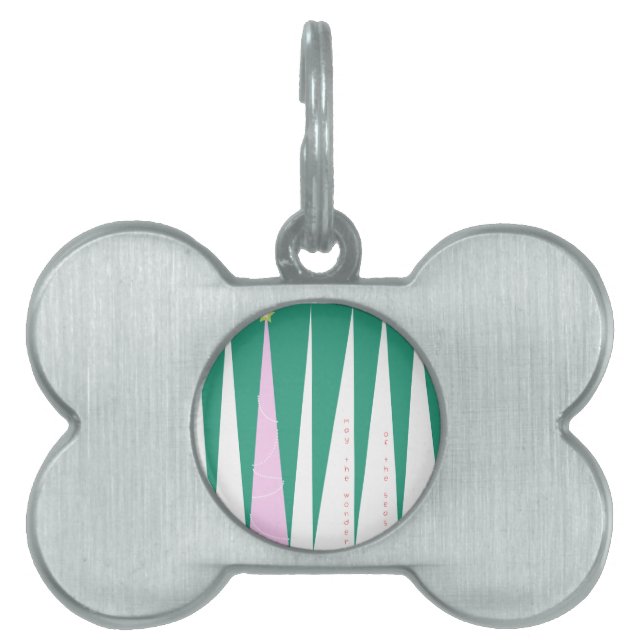 Médaillons Pour Animaux Domestiques Merveilleuse de la saison Arbre de Noël (Devant)