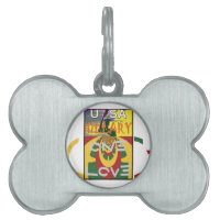Message d'amour dans les couleurs de Rasta Imprime