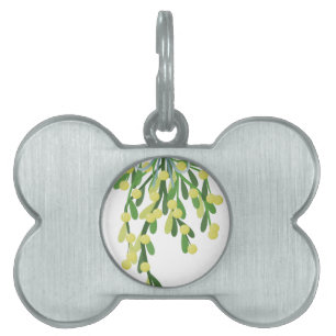 Médaillons Pour Animaux Domestiques mistletoe de Noël