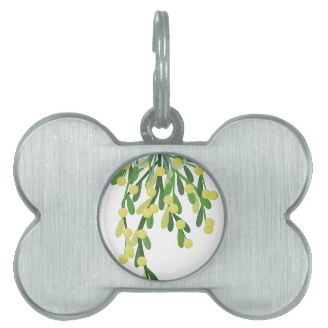 Médaillons Pour Animaux Domestiques mistletoe de Noël (Devant)