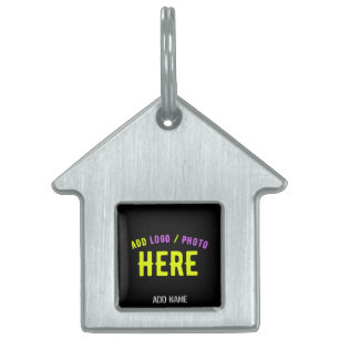 MÉDAILLONS POUR ANIMAUX DOMESTIQUES MODERNE ET MODERNE PERSONNALISABLE NOIR VÉRIFIÉ