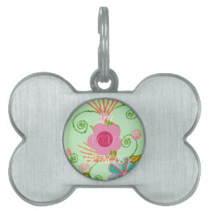 Médaillons Pour Animaux Domestiques Mon XOXO Little Princess Floral Art Design d'impre