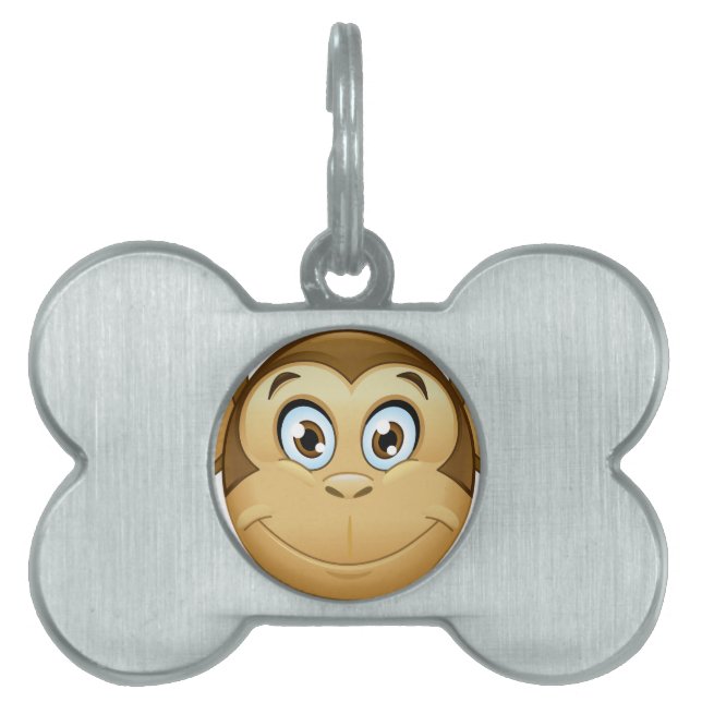 Médaillons Pour Animaux Domestiques monkey emoji (Devant)
