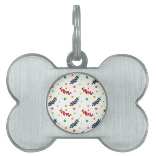 Médaillons Pour Animaux Domestiques Motif de baies, framboise, myrtille, fruit