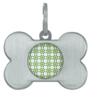 Médaillons Pour Animaux Domestiques Motif de feuille, motif de feuilles, feuilles vert