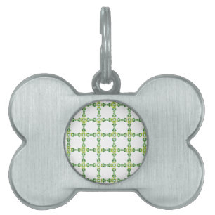 Médaillons Pour Animaux Domestiques Motif de feuille, motif de feuilles, feuilles vert
