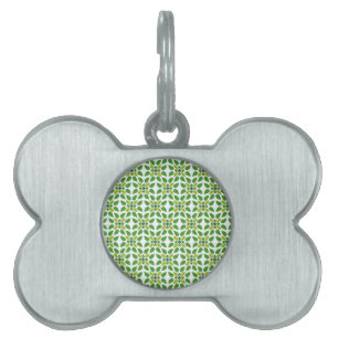 Médaillons Pour Animaux Domestiques Motif de feuille, motif de feuilles, feuilles vert