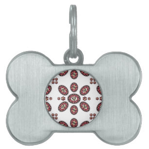 Médaillons Pour Animaux Domestiques Motif de fleurs Mandala