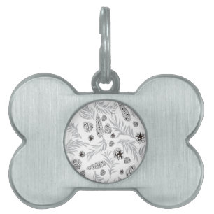 Médaillons Pour Animaux Domestiques Motif de Noël, Pine Snow 7