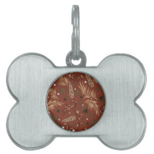Médaillons Pour Animaux Domestiques Motif de Noël, Pine Snow 8