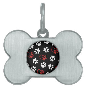 Médaillons Pour Animaux Domestiques Motif De Pâtes, Patrouilles Blanches, Patrouilles