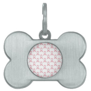 Médaillons Pour Animaux Domestiques Motif de ruban rose