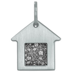 Médaillons Pour Animaux Domestiques Motif de vigne de raisin noir et blanc de William