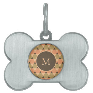 Médaillons Pour Animaux Domestiques Motif triangles