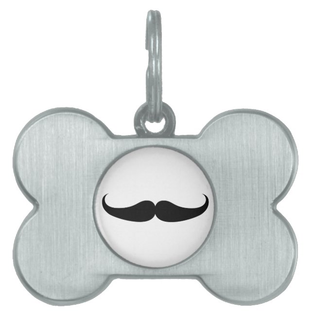 Médaillons Pour Animaux Domestiques Moustache (Devant)