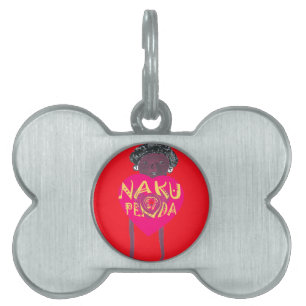 Médaillons Pour Animaux Domestiques Nakupenda Love Art - Swahili Heart Design