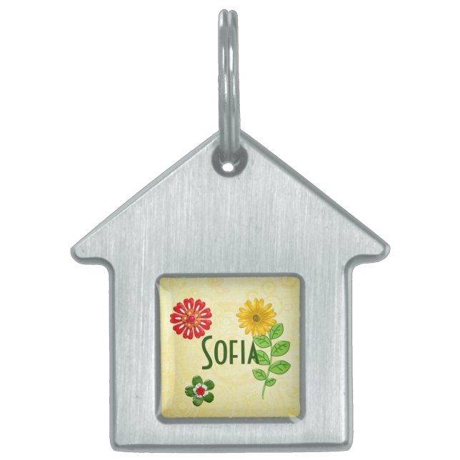 Médaillons Pour Animaux Domestiques Natures Bounty Bijoux PERSONNALISÉ (Devant)