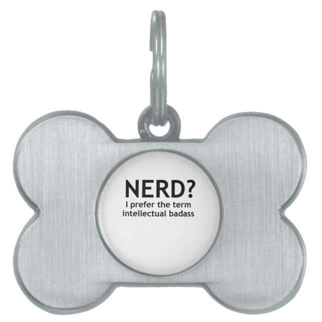 Médaillons Pour Animaux Domestiques NERD ? Drôle, design geek (Devant)