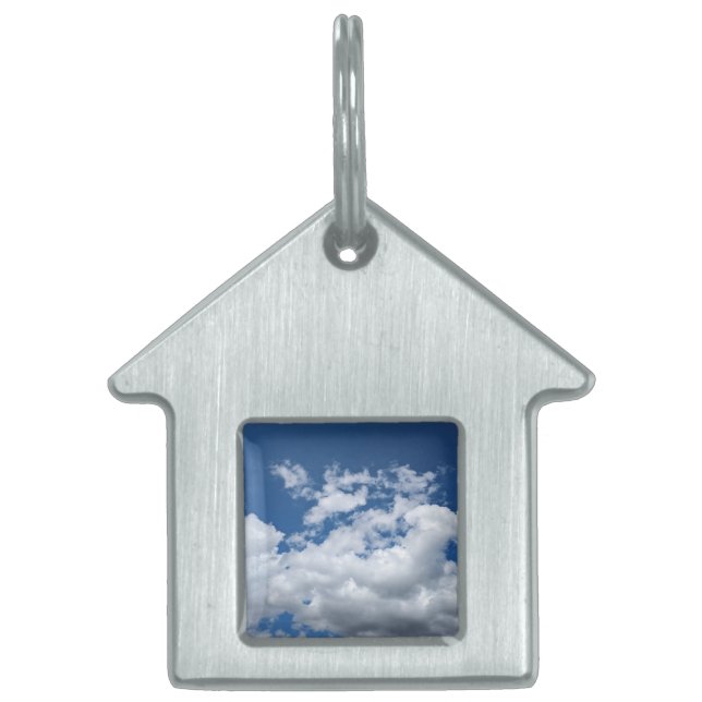 Médaillons Pour Animaux Domestiques Nuages doux (Devant)