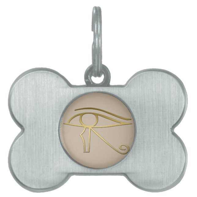 Médaillons Pour Animaux Domestiques Oeil de symbole d'Egyptien de Horus (Devant)