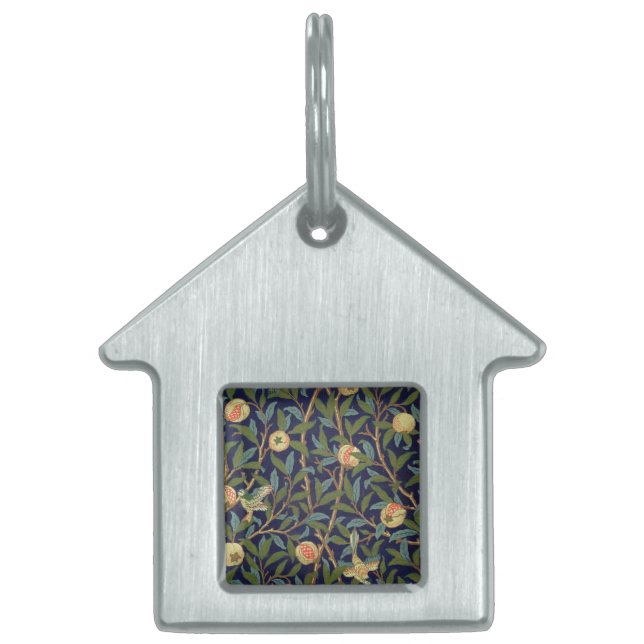 Médaillons Pour Animaux Domestiques Oiseau et grenade William Morris (Devant)