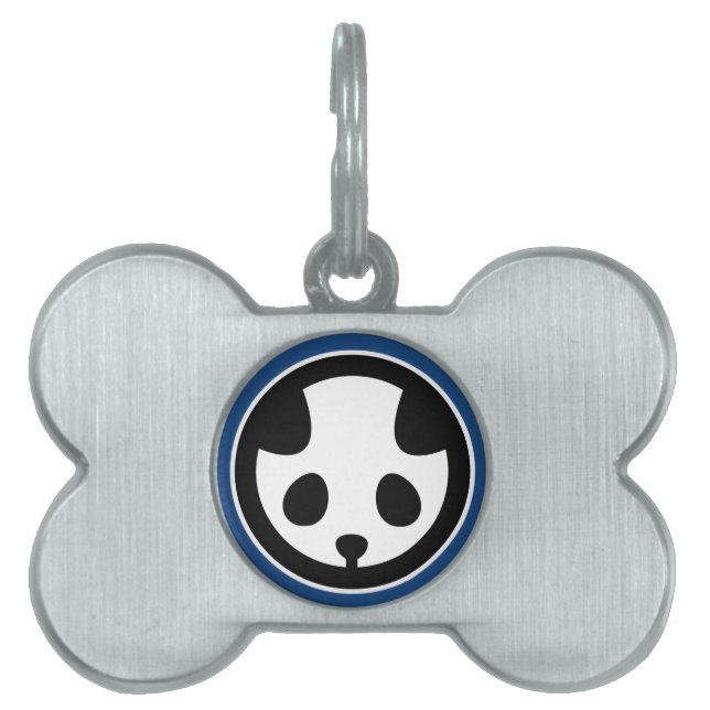 Médaillons Pour Animaux Domestiques Panda mon (Devant)