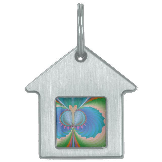 Médaillons Pour Animaux Domestiques Papillon (Devant)